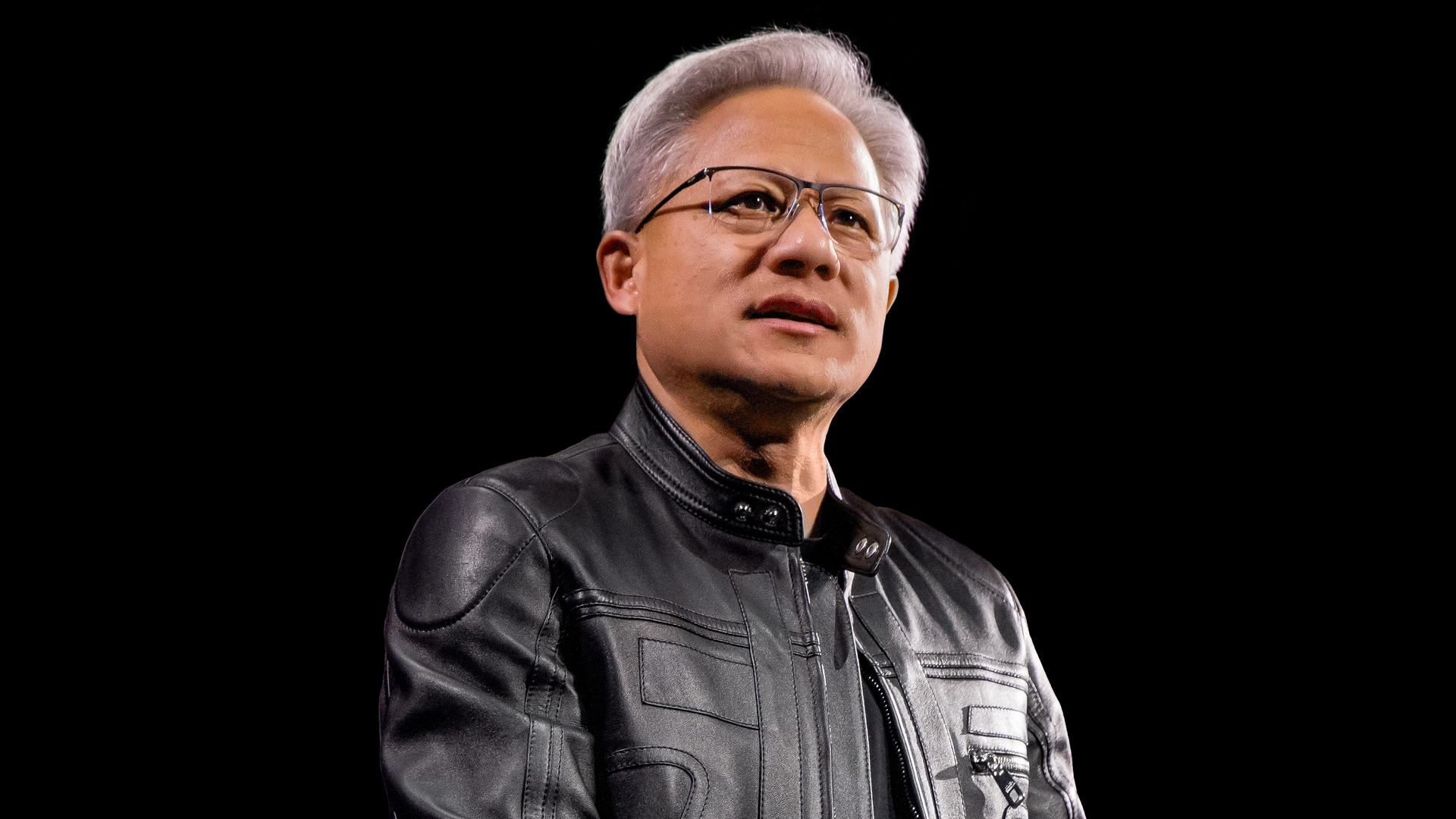 Portrait of Jensen Huang, Nvidia CEO, representing leadership in the AI chip revolution